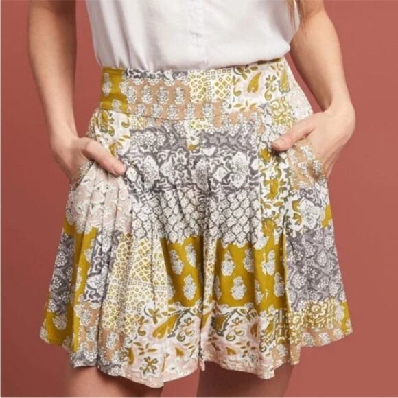 Anthropologie Pants - Anthropologie Maeve Patchwork Shorts Women's XL